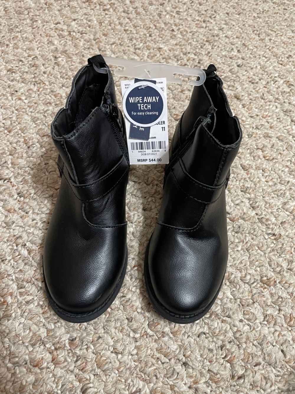 OshKosh B'gosh Black Kids Ankle Boots